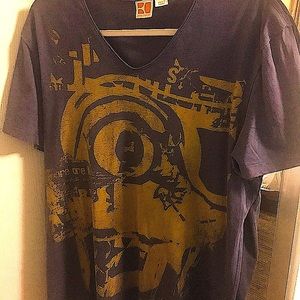 Hugo Boss Men's V-Neck Graphic T-Shirt XL